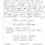 second page of hand written letter