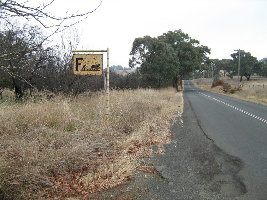 Roadside sign - Fairbridge Farm School, Molong